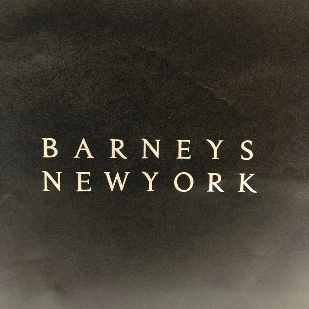 Barneys New York Authentic Black Gift Shopping Paper Bag 8x9.5x4